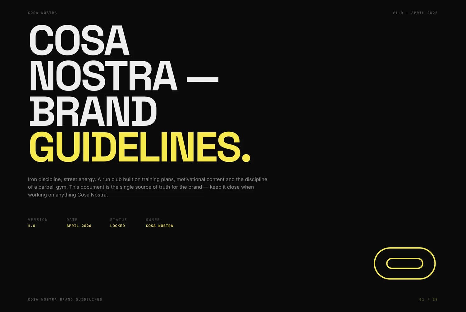 Brand guidelines cover